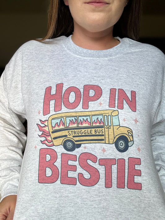 Hop in Bestie Crewneck