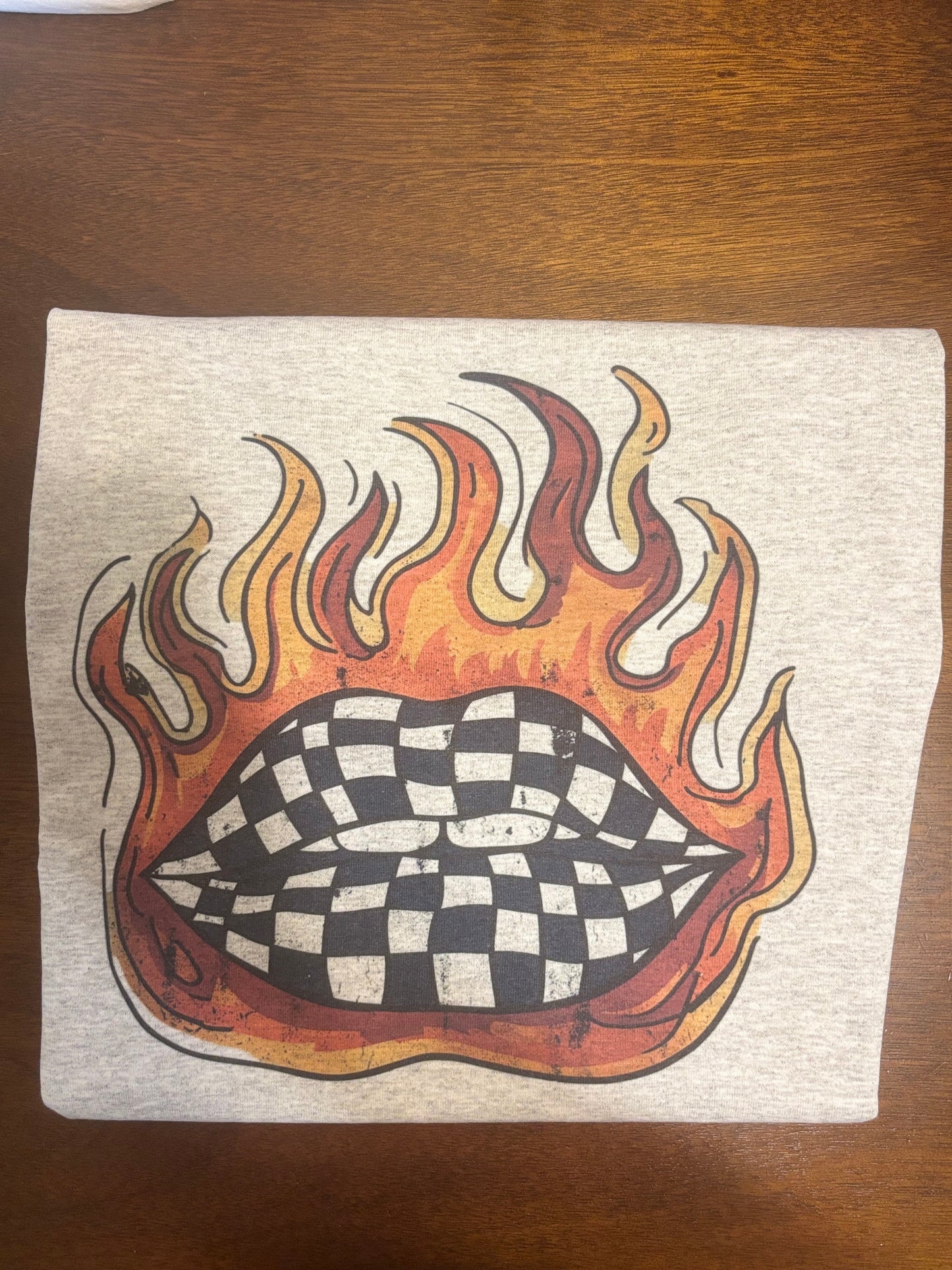 Checkered Lips Tee