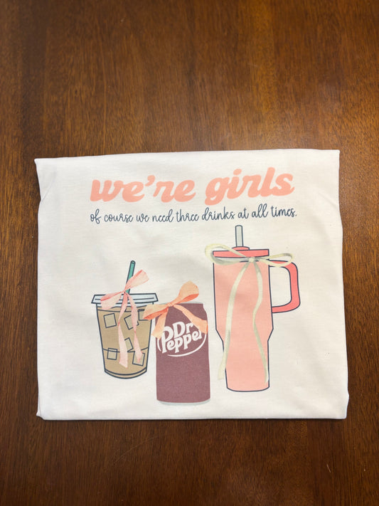 Of course we need 3 drinks tee