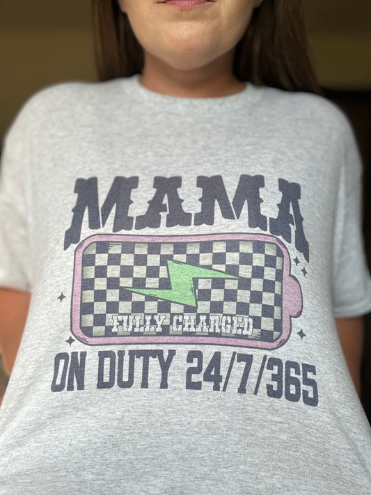 Mama on Duty Tee